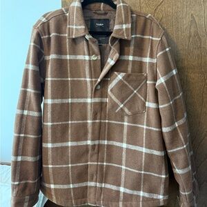 Pull&Bear Brown Men’s Fannel Shirt Jacket